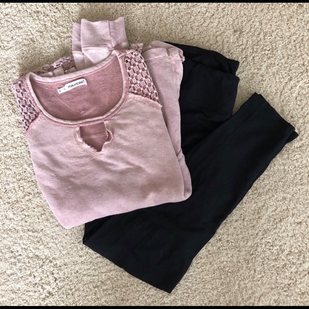 Maurices shoulder cutout sweater